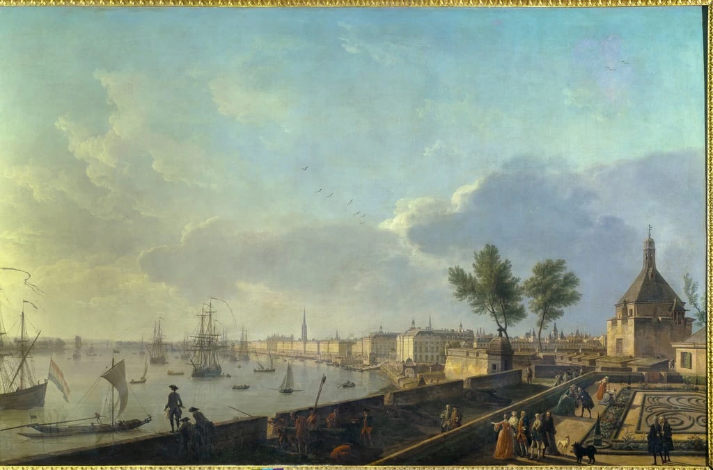  37-Il porto di Bordeaux con i bastioni-Musee de la Marine-Parigi 